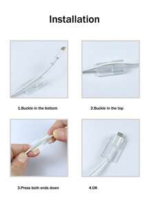 1pc bảo vệ cáp dữ liệu trang trí hoa - Nhiều màu - Xem 3