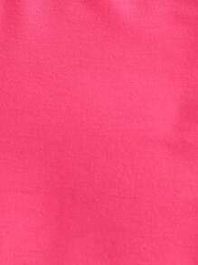 SHEIN 小女童字母圖案T恤和機車短褲 - 彩色 - 查看 8