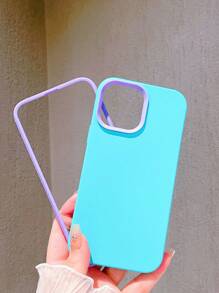 Vỏ điện thoại silicon 3 trong 1 - Màu xanh Bạc hà - Xem 1