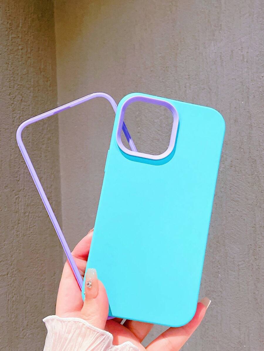 Vỏ điện thoại silicon 3 trong 1 - Màu xanh Bạc hà - Xem 1