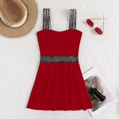 Stitch Detail One Piece Swimsuit