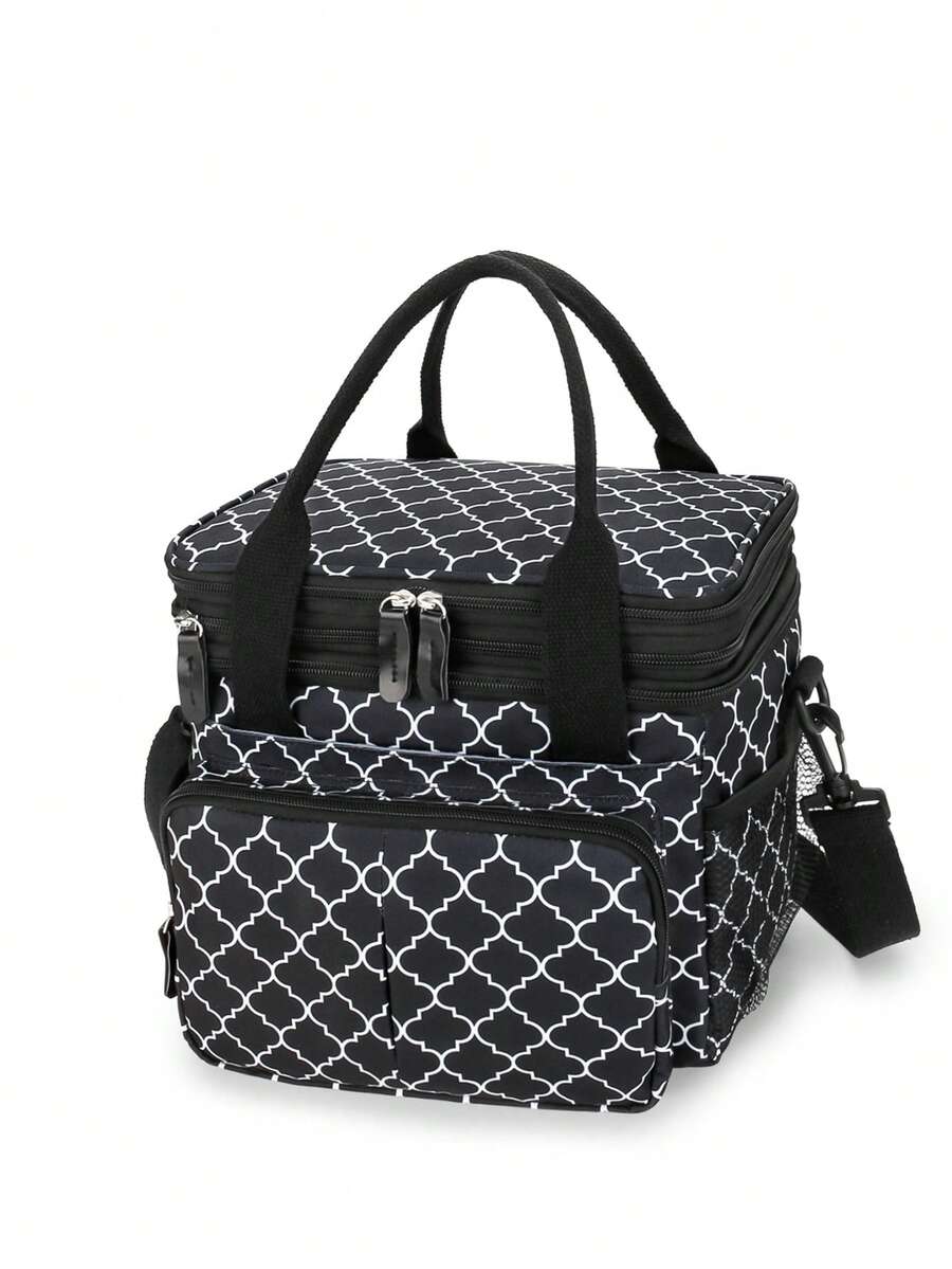 Bebé Bolsa de pañales multifuncional prueba de fugas - Negro - Ver 1