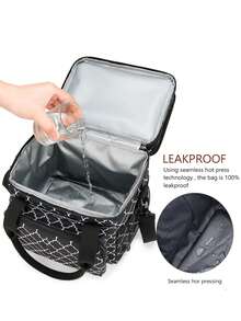 Bebé Bolsa de pañales multifuncional prueba de fugas - Negro - Ver 4