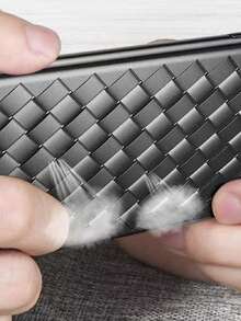 塑膠編織細節手機殼 - 黑色 - 查看 7