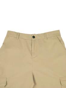 Manfinity LEGND Men Flap Pocket Cargo Trousers - Khaki - View 5
