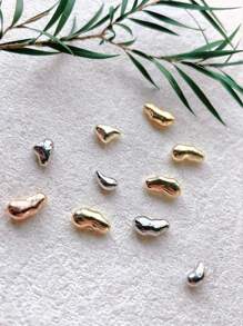 10 件不对称珠饰美甲装饰 - 彩色 - 查看 2