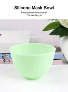 cái bát silicone mặt - màu xanh lá - Xem 1