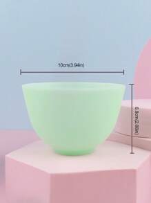 cái bát silicone mặt - màu xanh lá - Xem 3