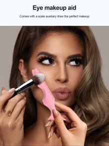 1入組矽膠眼妝輔助 - 粉色 - 查看 1