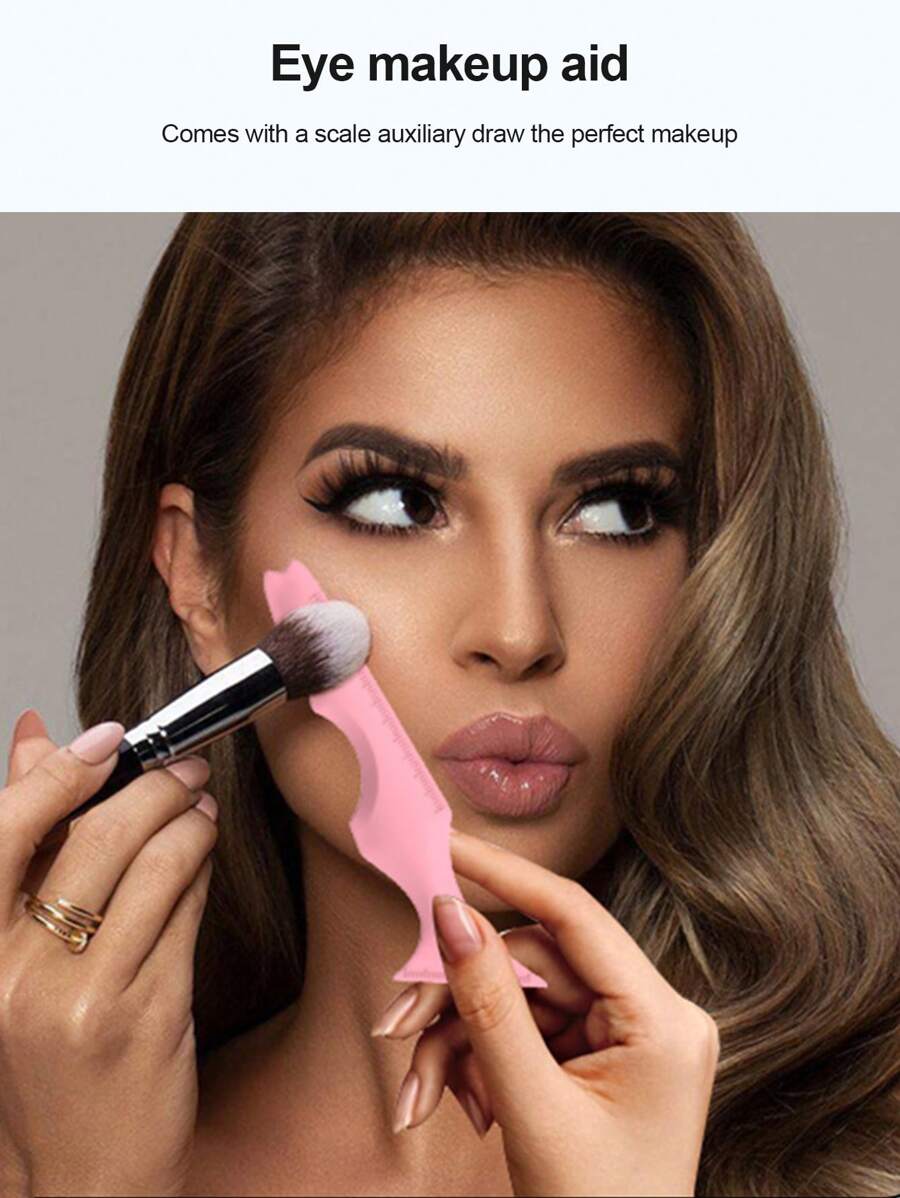 1入組矽膠眼妝輔助 - 粉色 - 查看 1