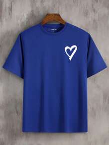 Áo thun & Áo lót Nam Tim Giải trí - Xanh đậm - Xem 1