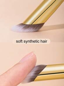 2 brochas correctoras,pinceles de maquillaje brochas para maquillaje cepillo maquillaje pincel maquillaje pinceles para maquillaje - Beis - Ver 3
