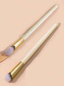 2 brochas correctoras,pinceles de maquillaje brochas para maquillaje cepillo maquillaje pincel maquillaje pinceles para maquillaje - Beis - Ver 5