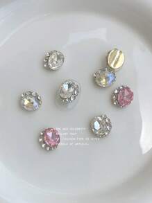 10入組水鑽裝飾美甲飾品 - 彩色 - 查看 1