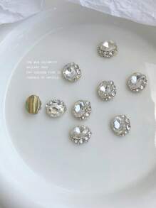 10入組水鑽裝飾美甲飾品 - 彩色 - 查看 3
