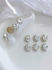 10入組水鑽裝飾美甲飾品 - 彩色 - 查看 5