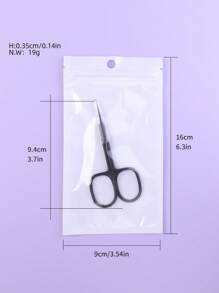 YUANDU 1把不锈钢指甲剪，美甲用品，美甲工具，美甲艺术工具，返校季，指甲，美甲工具（适用于贴片式美甲），修甲工具 - 黑色 - 查看 5