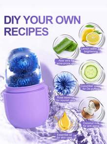 1入組矽膠面部按摩冰格 - 彩色 - 查看 8