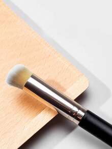 270 Cọ che khuyết điểm/kem nền có lông mềm tròn không ăn phấn 1 chiếc - màu đen - Xem 3