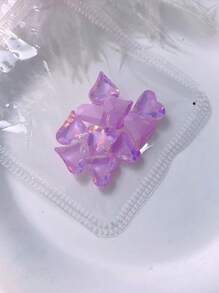 10入組心形美甲飾品 - 紫色 - 查看 2