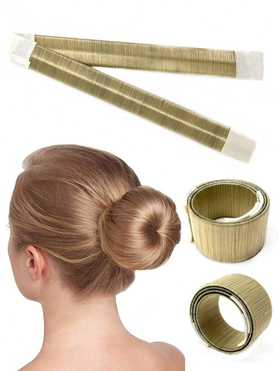 1pc Hair Bun Maker Tool - Gold - View 1