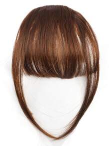 Straight Synthetic Hair Bangs With Sideburns - Light Brown - View 1