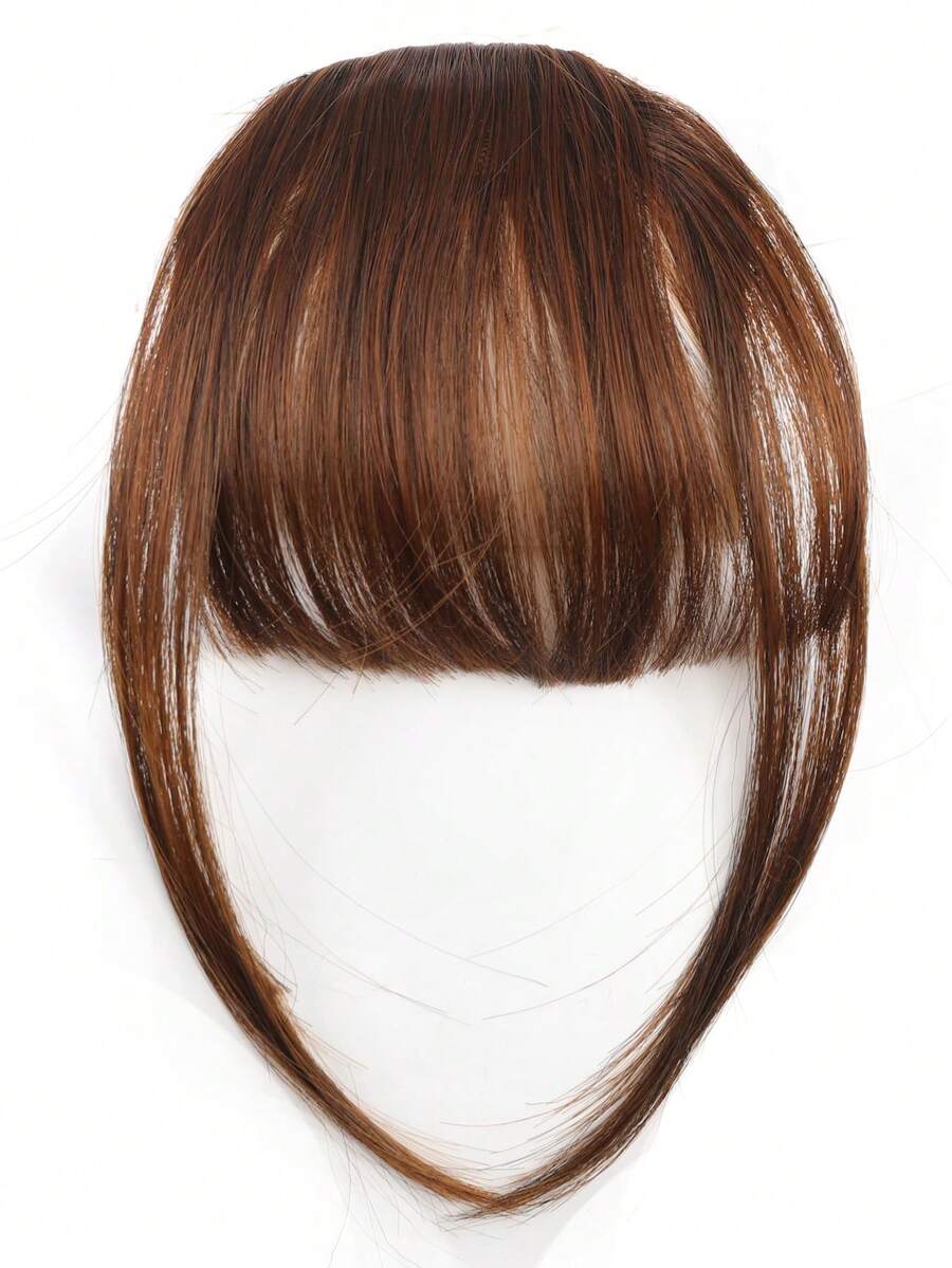 Straight Synthetic Hair Bangs With Sideburns - Light Brown - View 1