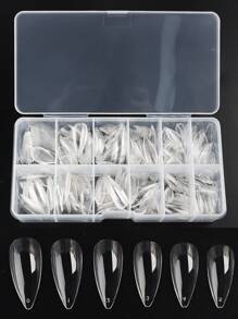 FULL BEAUTY Trở nên quyến rũ với Bộ móng tay giả dài 504 chiếc Long Stiletto Clear Full Cover - Nhiều màu - Xem 1