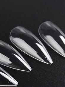 FULL BEAUTY Trở nên quyến rũ với Bộ móng tay giả dài 504 chiếc Long Stiletto Clear Full Cover - Nhiều màu - Xem 2