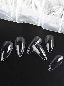 FULL BEAUTY Trở nên quyến rũ với Bộ móng tay giả dài 504 chiếc Long Stiletto Clear Full Cover - Nhiều màu - Xem 3