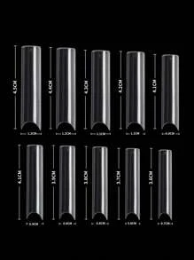 Instantly Upgrade Your Look With 100pcs Long Coffin Fake Nail Extension False Nail For Women And Girls Press On Nails Nail Supplies (Multiple Specifications)
