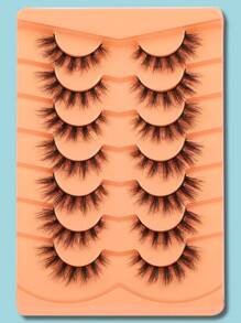 Himirell Manga Lashes, 7pairs Separated False Eyelashes - Black - View 1