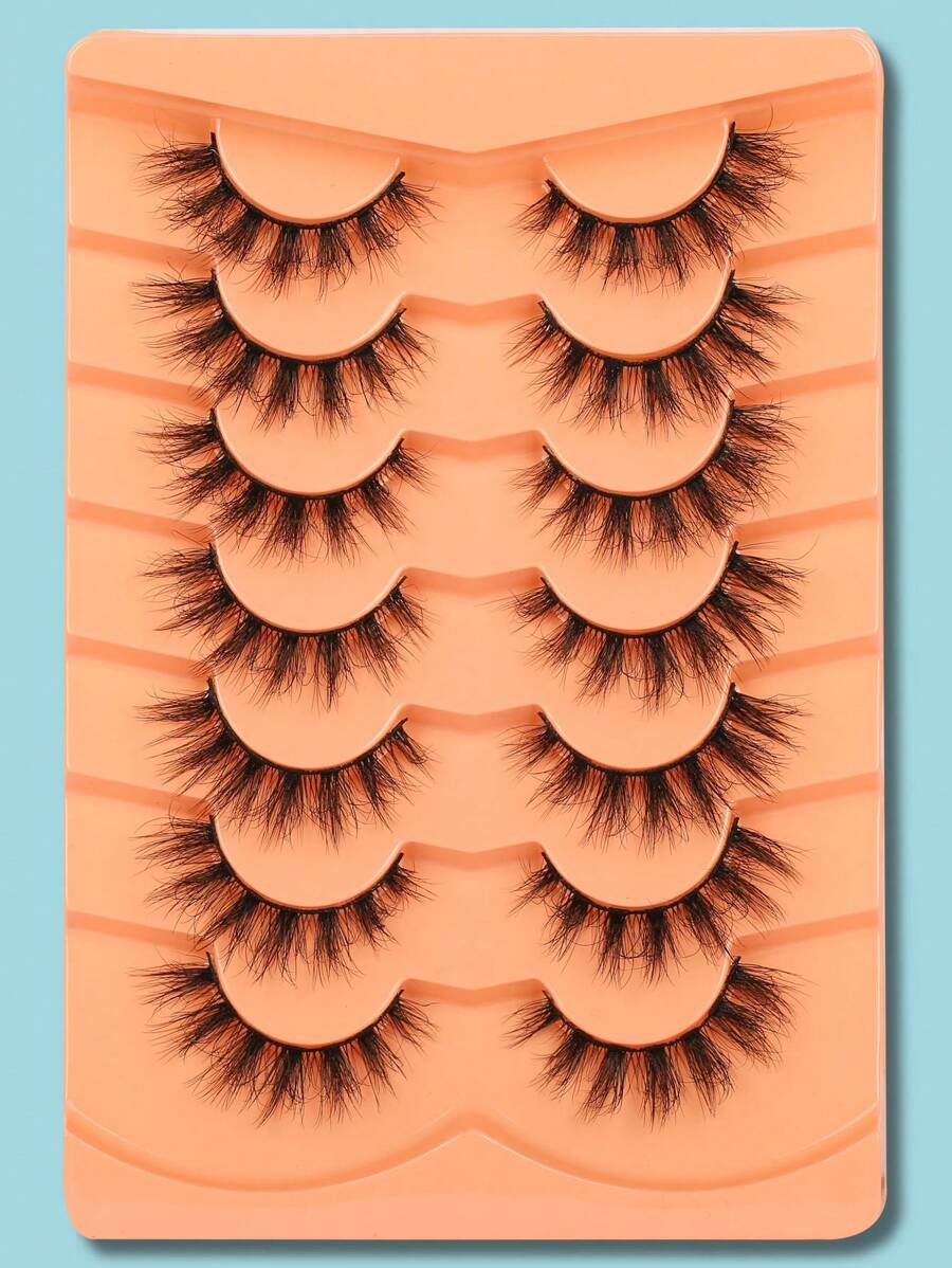 Himirell Manga Lashes, 7pairs Separated False Eyelashes - Black - View 1