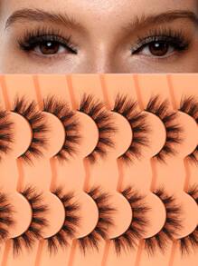 Himirell Manga Lashes, 7pairs Separated False Eyelashes - Black - View 2