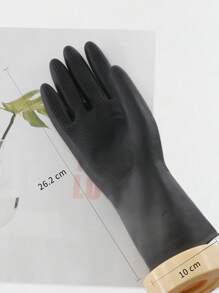 1對橡膠防滑染髮手套 - 黑色 - 查看 4