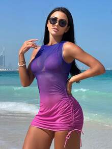 Bikinx 漸層側抽繩比基尼泳裝附罩衫 - 彩色 - 查看 5