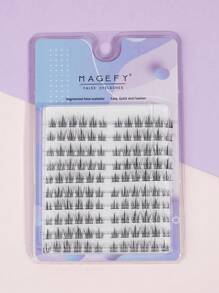 MAGEFY Manga Mi, 1 hộp Lông mi giả cá nhân đuôi cá - màu đen - Xem 1