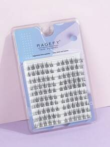 MAGEFY Manga Mi, 1 hộp Lông mi giả cá nhân đuôi cá - màu đen - Xem 2