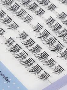 MAGEFY Manga Mi, 1 hộp Lông mi giả cá nhân đuôi cá - màu đen - Xem 3