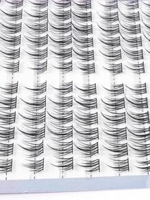 MAGEFY Manga Mi, 1 hộp Lông mi giả cá nhân đuôi cá - màu đen - Xem 5