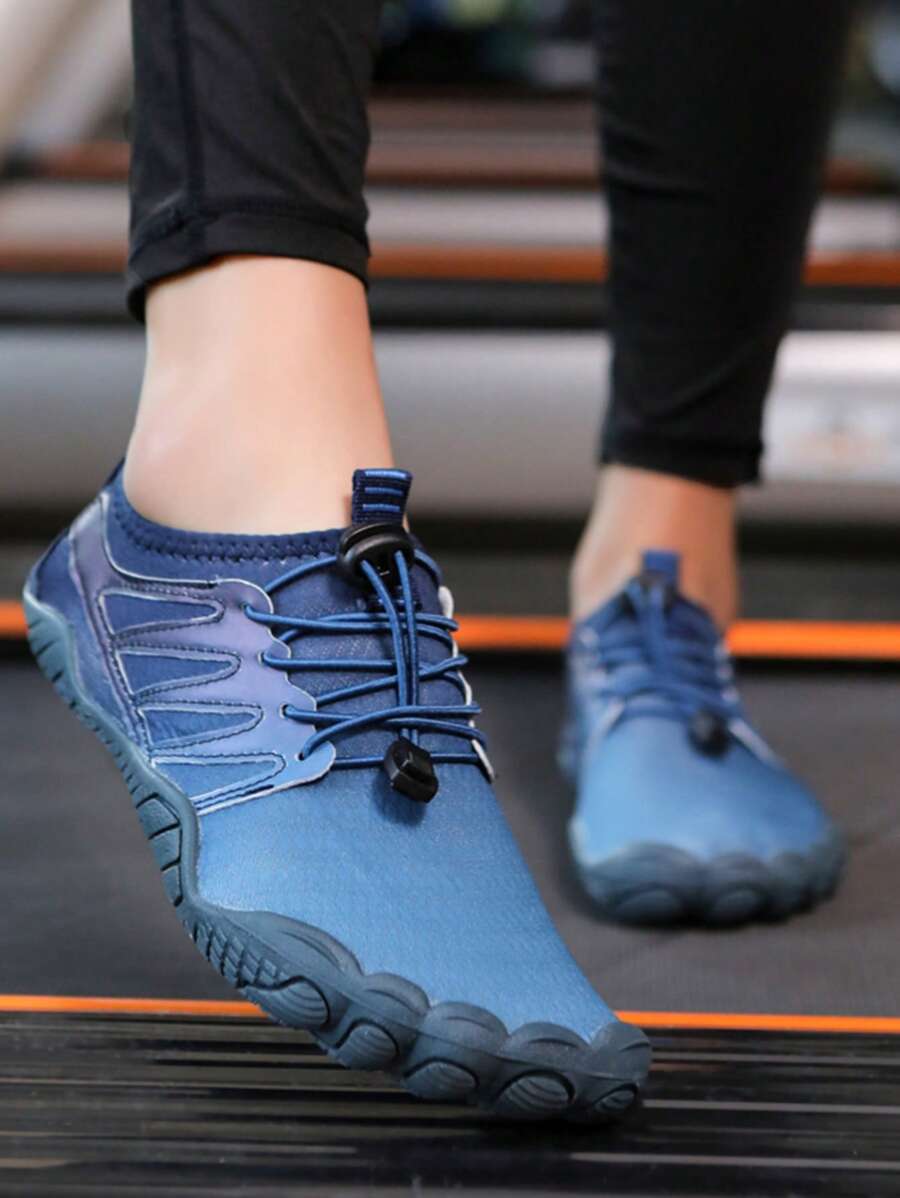 Giày thể thao Creek cho nữ, Thiết kế dây rút họa tiết ombre Giày đi nước phía trước có dây buộc - Màu xanh lam - Xem 1