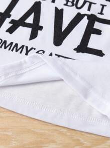 SHEIN 年輕女孩標語圖案t恤 - 白色 - 查看 5