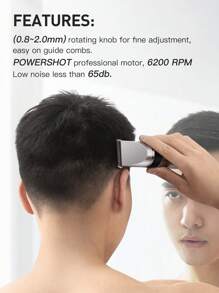 Afeitadora eléctrica multifuncional para hombres, con kit de aseo personal para hombres - Rojo - Ver 4