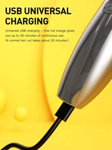 Máy cạo râu điện đa năng dành cho nam giới, kèm dao cạo râu Bộ dụng cụ chải chuốt cho nam - Bạc - Xem 5