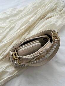 Trang trí Hoa Túi Rơm Màu be Cái túi Đúng mốt Đối với Kỳ nghỉ - Màu be - Xem 5