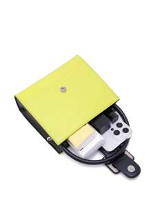 Mini Colourblock Square Bag Top Handle Fashionable For Daily - Green - View 2