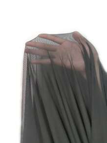 Allurite Áo liền quần ôm nữ Tương phản ren Tương phản Mesh Cắt ra cắt màu trơn Gợi cảm - màu đen - Xem 7