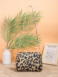 豹紋圖案單肩包時尚風格 - 彩色 - 查看 2