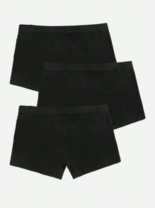 Manfinity Underwear&Sleepwear Basics Quần tây nam Ruy băng màu trơn - màu đen - Xem 2