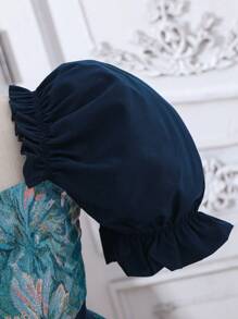 SHEIN 女孩印花泡泡袖洋裝